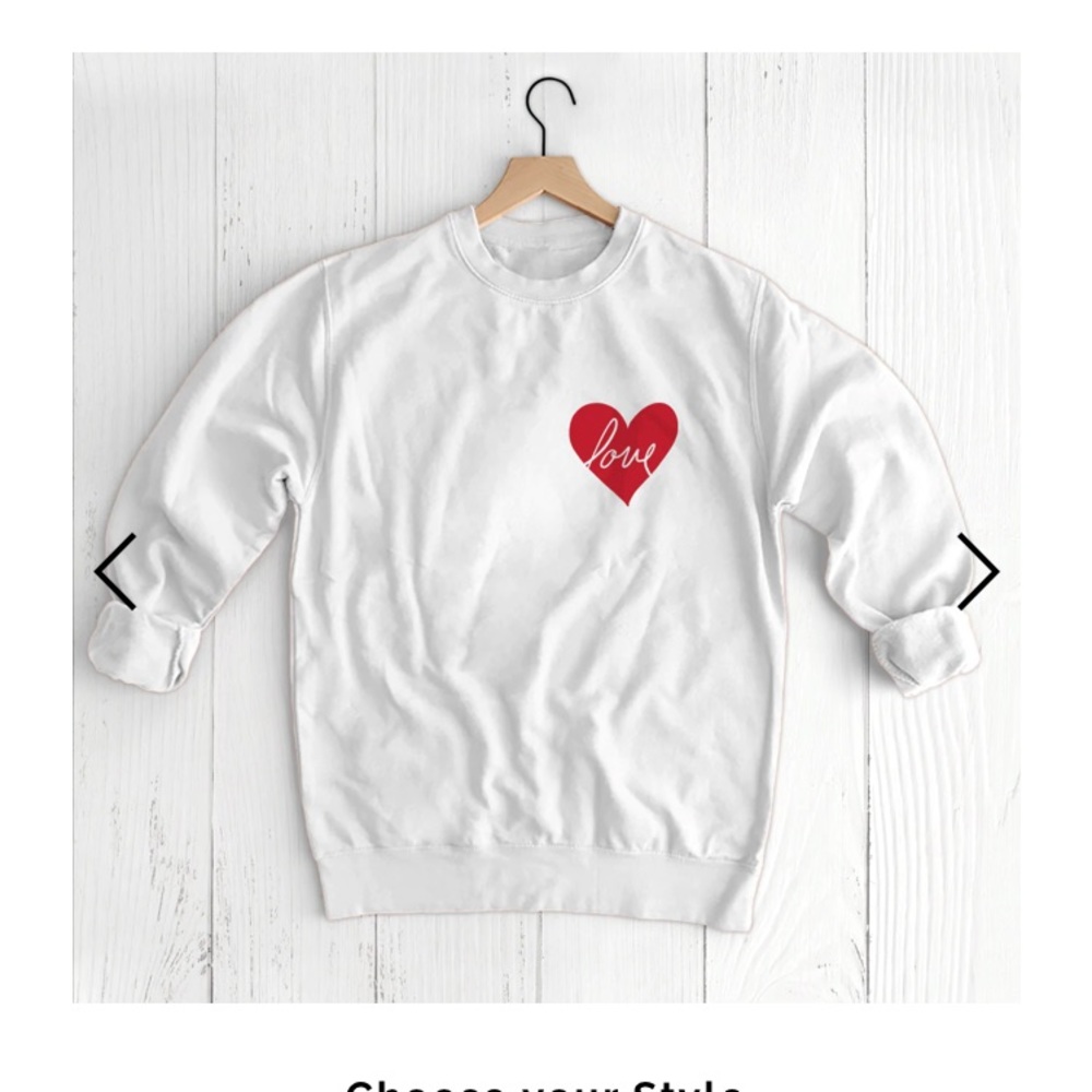 Ivy & Cloth Love Sweatshirt. Brand new, never worn